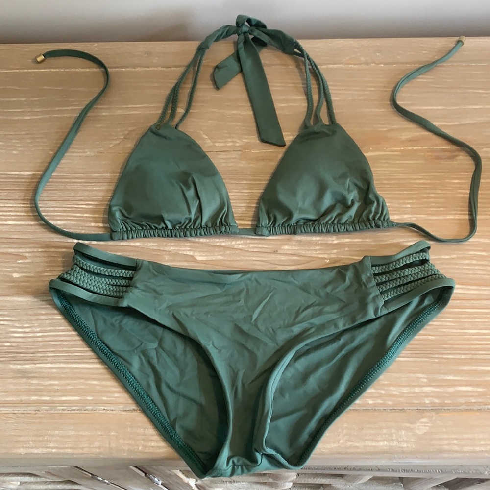 Vitamin A Triple Strap Bikini Set